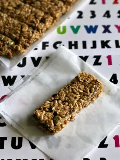 Gluten-free Top 8 Free Granola Bars. Perfect for school lunch or snacks!