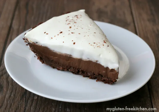 Have a slice of gluten-free chocolate cream pie!