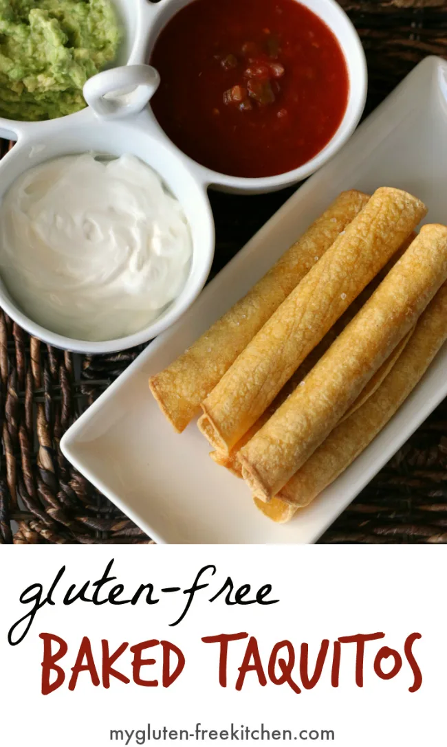 Plate of gluten-free taquitos