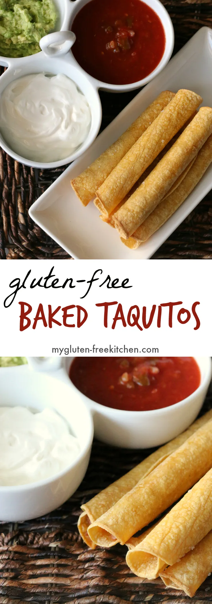 Gluten-free Baked Taquitos Recipe. Love this for an appetizer for the big game!
