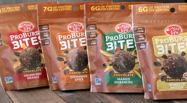 Enjoy Life ProBurst Bites - gluten-free and top 8 free snack