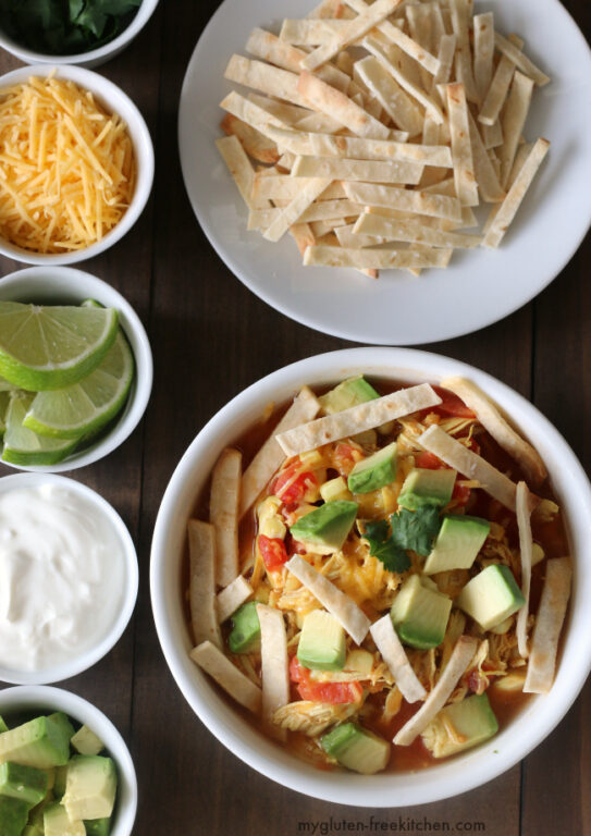 Glutenfree Chicken Tortilla Soup 30 minute meal
