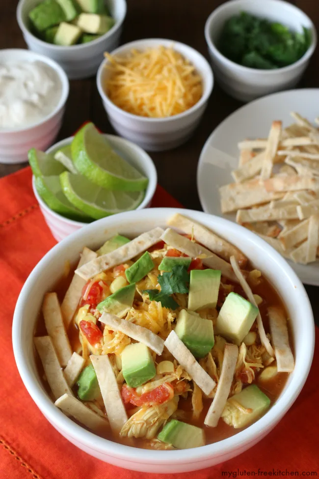 Chicken Tortilla Soup gluten-free, dairy-free recipe