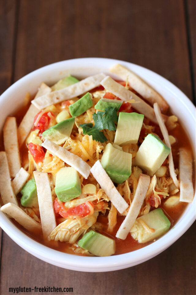 Glutenfree Chicken Tortilla Soup 30 minute meal