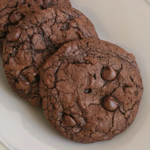 Gluten-free Triple Chocolate Chewy Cookies Recipe