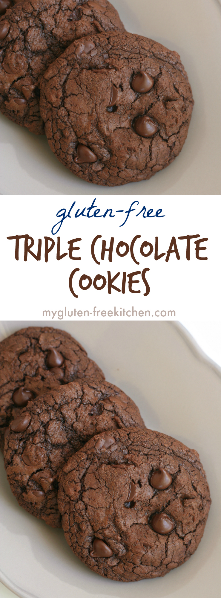 Gluten-free Triple Chocolate Cookies Recipe