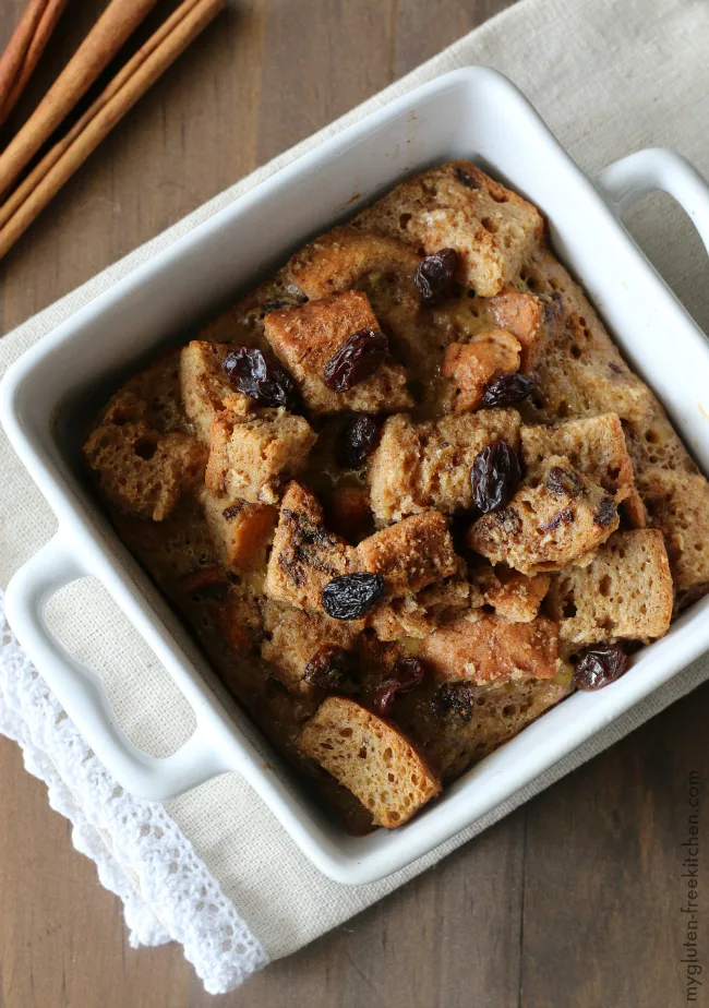 Gluten Free Cinnamon Raisin Baked French Toast Casserole