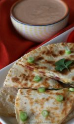 Gluten-free Bacon Ranch Quesadillas. Easy weeknight dinner recipe or gluten-free appetizer!
