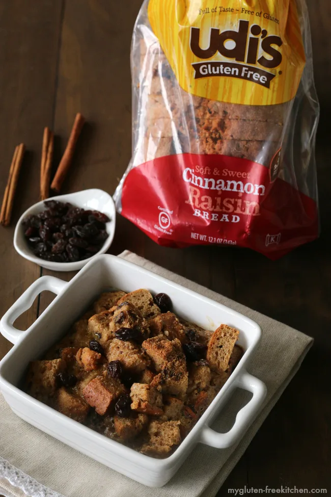 Gluten-free Individual Baked Cinnamon Raisin Breakfast Casseroles with Udi's