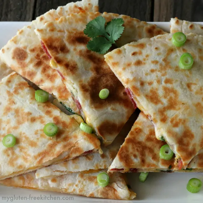 Gluten-free Turkey Bacon Ranch Quesadillas