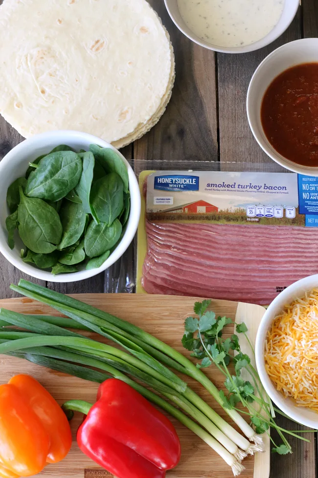 Gluten-free Turkey Bacon Ranch Quesadillas