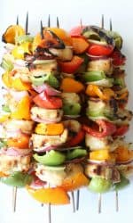 Gluten-free Grilled Hawaiian Kabobs recipe. Healthy and delicious dinner!