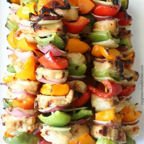 Gluten-free Grilled Hawaiian Kabobs recipe. Healthy and delicious dinner!