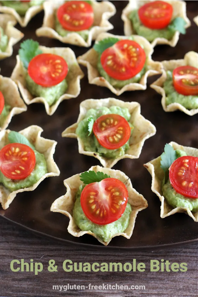 Gluten-free Chip and Guacamole Bites