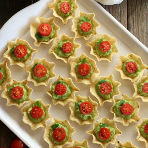 Chips and Guacamole Bites gluten-free appetizer recipe