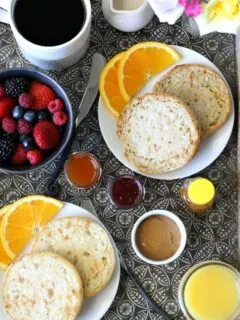 Gluten-free English Muffins from Udis for breakfast
