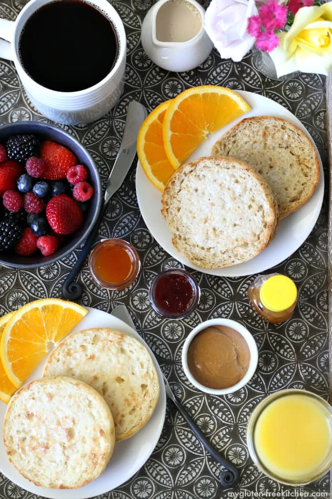 Gluten-free English Muffins from Udis for breakfast