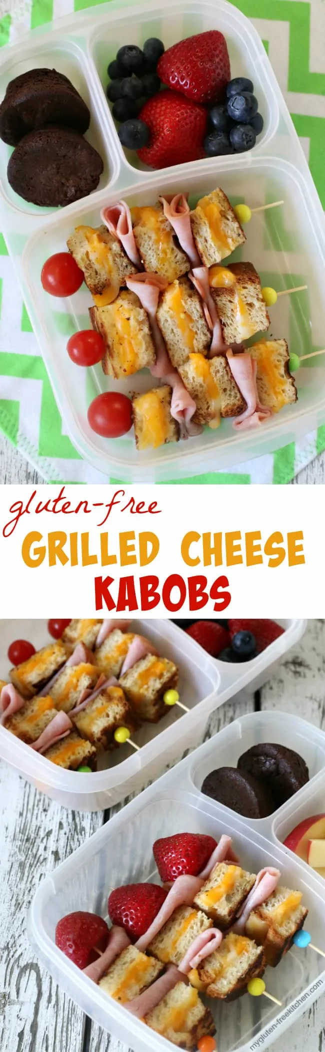 Gluten-free Grilled Cheese Kabobs for school lunches. My tween and teen loved these!