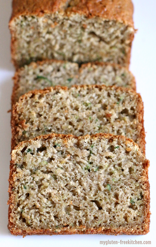 Sliced Gluten-free Zucchini Bread