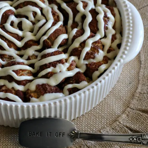 Gluten-free Pull-apart Cinnamon Rolls with cream cheese frosting