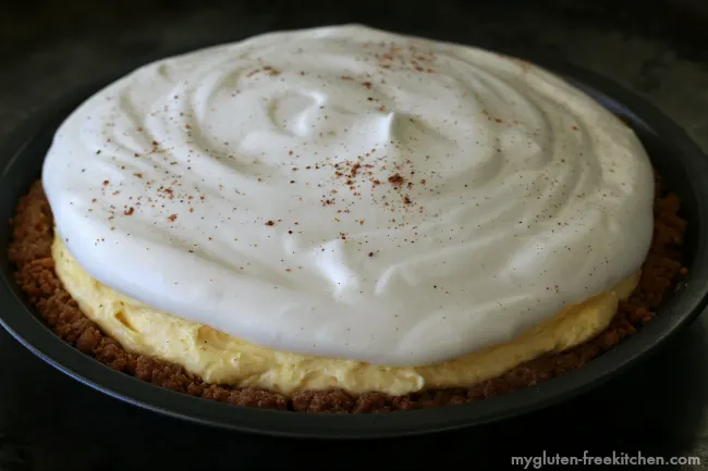 Gluten-free Eggnog Pie