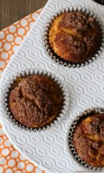 Gluten-free Snickerdoodle Pumpkin Muffins. A yummy pumpkin muffin with a snickerdoodle twist!