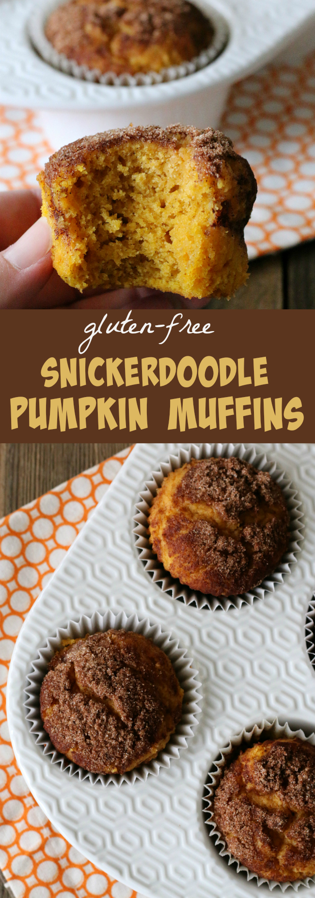 Gluten-free Snickerdoodle Pumpkin Muffins Recipe yummy and easy! My favorite pumpkin muffins ever! 