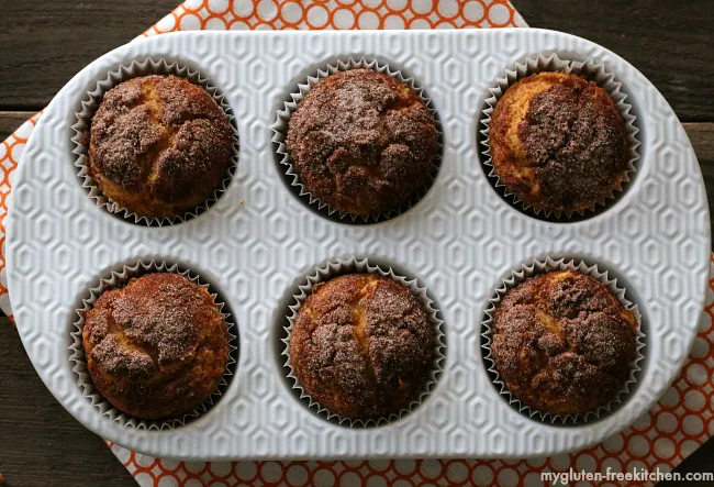 Gluten-free Snickerdoodle Pumpkin Muffins recipe