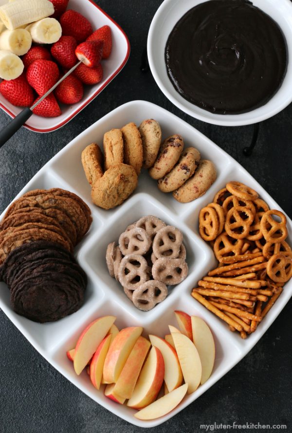 Chocolate Peanut Butter Fondue {Glutenfree}