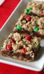 Gluten-free Peanut Butter Christmas Dream Bars