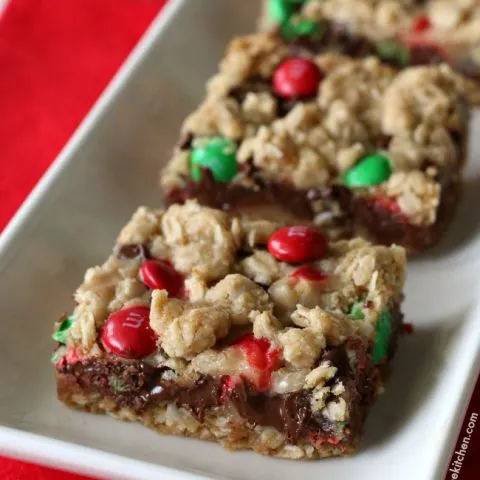 Gluten-free Peanut Butter Christmas Dream Bars