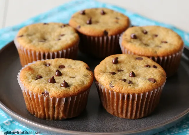 Gluten-free Dairy-free Banana Chocolate Chip Muffins