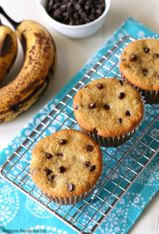Gluten-free Dairy-free Banana Chocolate Chip Muffins