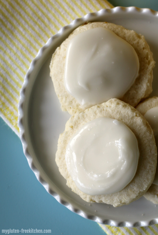 Gluten Free Lemon Cookies. Light and delicate and dairy-free too!