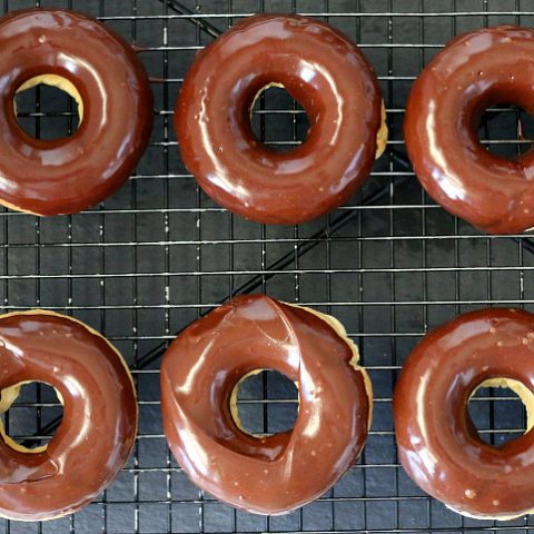 Gluten-free Chocolate Frosted Plain Donuts