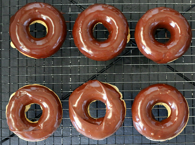 Gluten-free Chocolate Frosted Plain Donuts