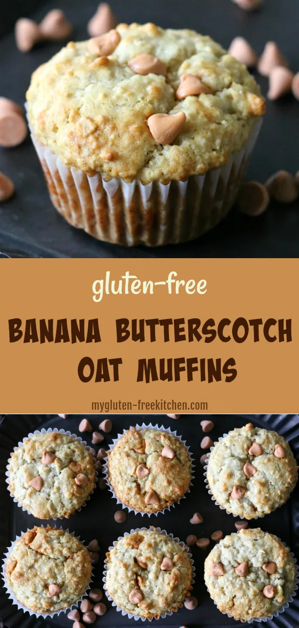 Gluten-free Banana Butterscotch Oat Muffins Recipe