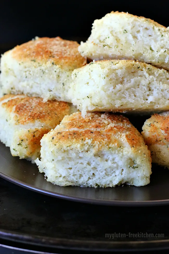 Gluten-free Garlic Parmesan Dinner Rolls Recipe. We love these rolls!