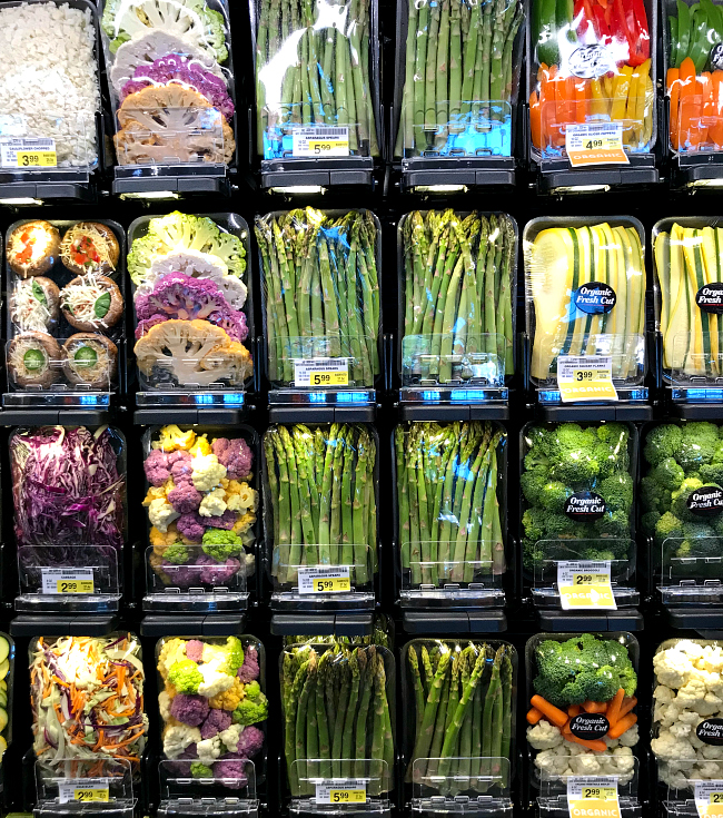 Pre-cut Veggies ready to use from Albertsons