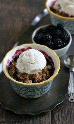 Gluten-free Blackberry Crisp for two