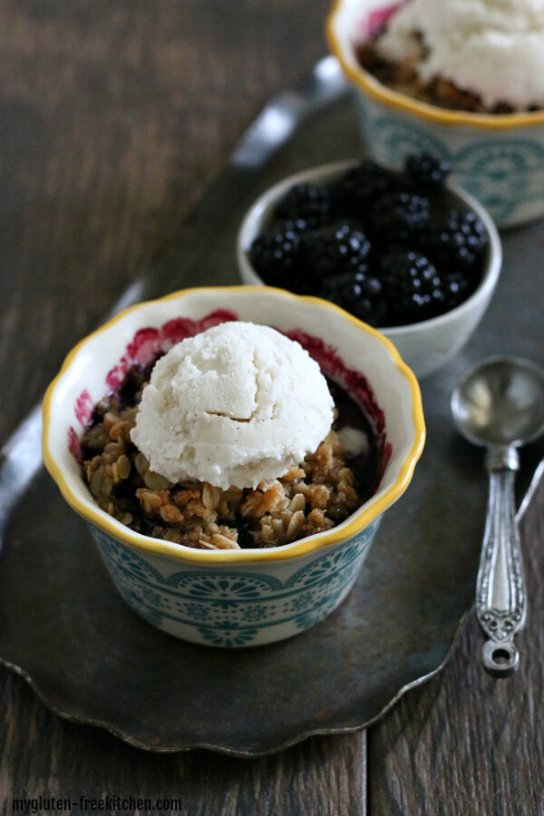 Glutenfree Blackberry Crisp for Two