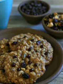 Gluten-free Cowboy Cookies free of nuts, peanuts and dairy. They're so good!