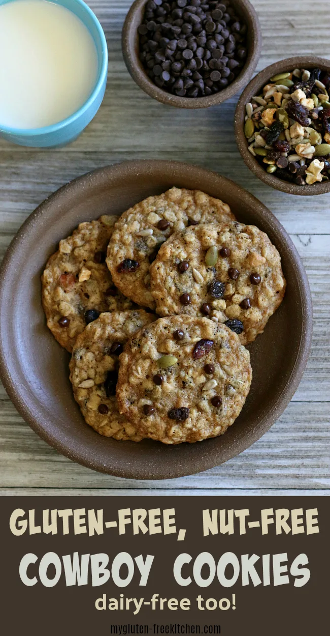 Gluten-free Cowboy Cookies recipe nut-free dairy-free