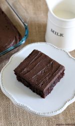 Gluten-free Frosted Brownie Recipe. You'll want a cup of milk with this chocolate treat!
