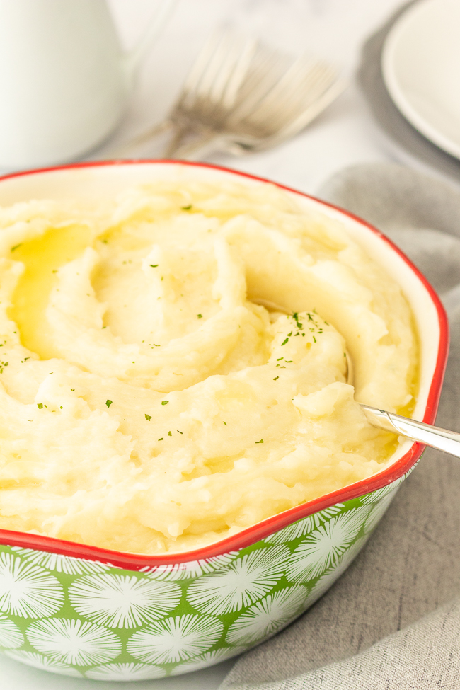 Gluten-free Dairy Free Mashed Potatoes made in the Instant Pot or on stovetop! 