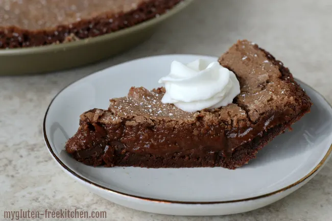 Slice of Gluten-free Fudge Pie