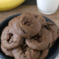 Gluten-free Chocolate Banana Cookies Recipe dairy-free