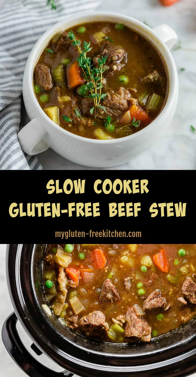 Slow Cooker Gluten-free Beef Stew. Hearty gluten-free dinner in your Crock-Pot!