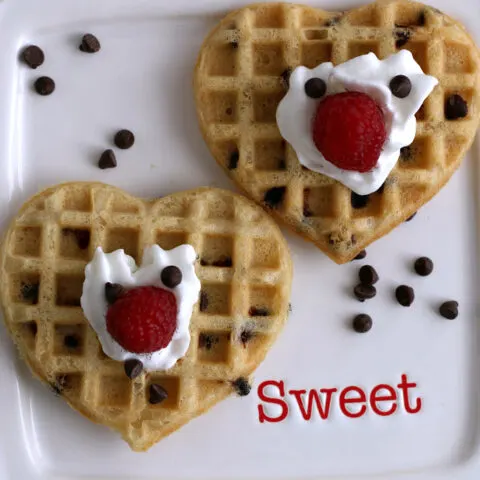 Gluten-free Chocolate Chip Waffles Recipe. They're dairy-free too!