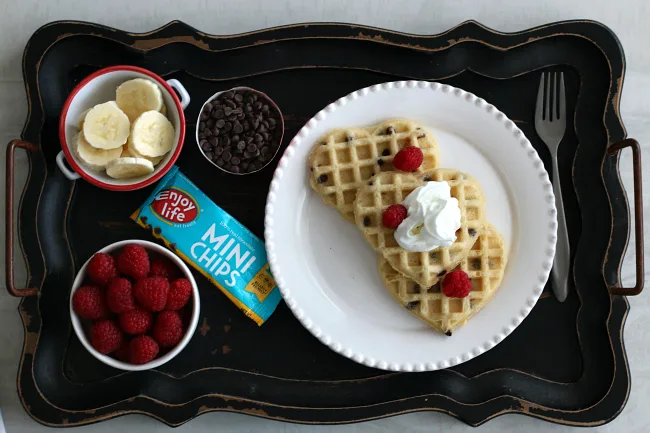 Chocolate Chip Muffin Mini Waffles